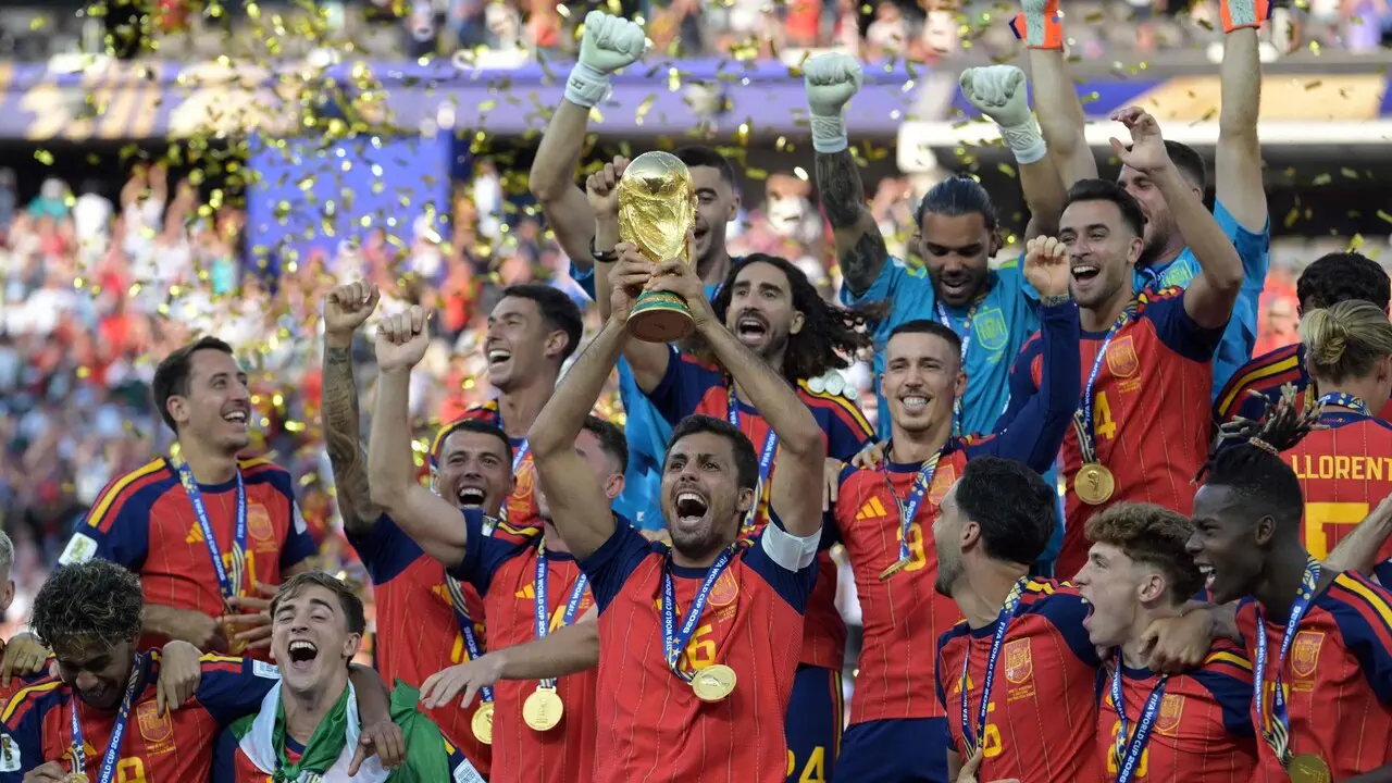 Spain lifting the 2026 World Cup, the simulator's favourite, confirmed.
